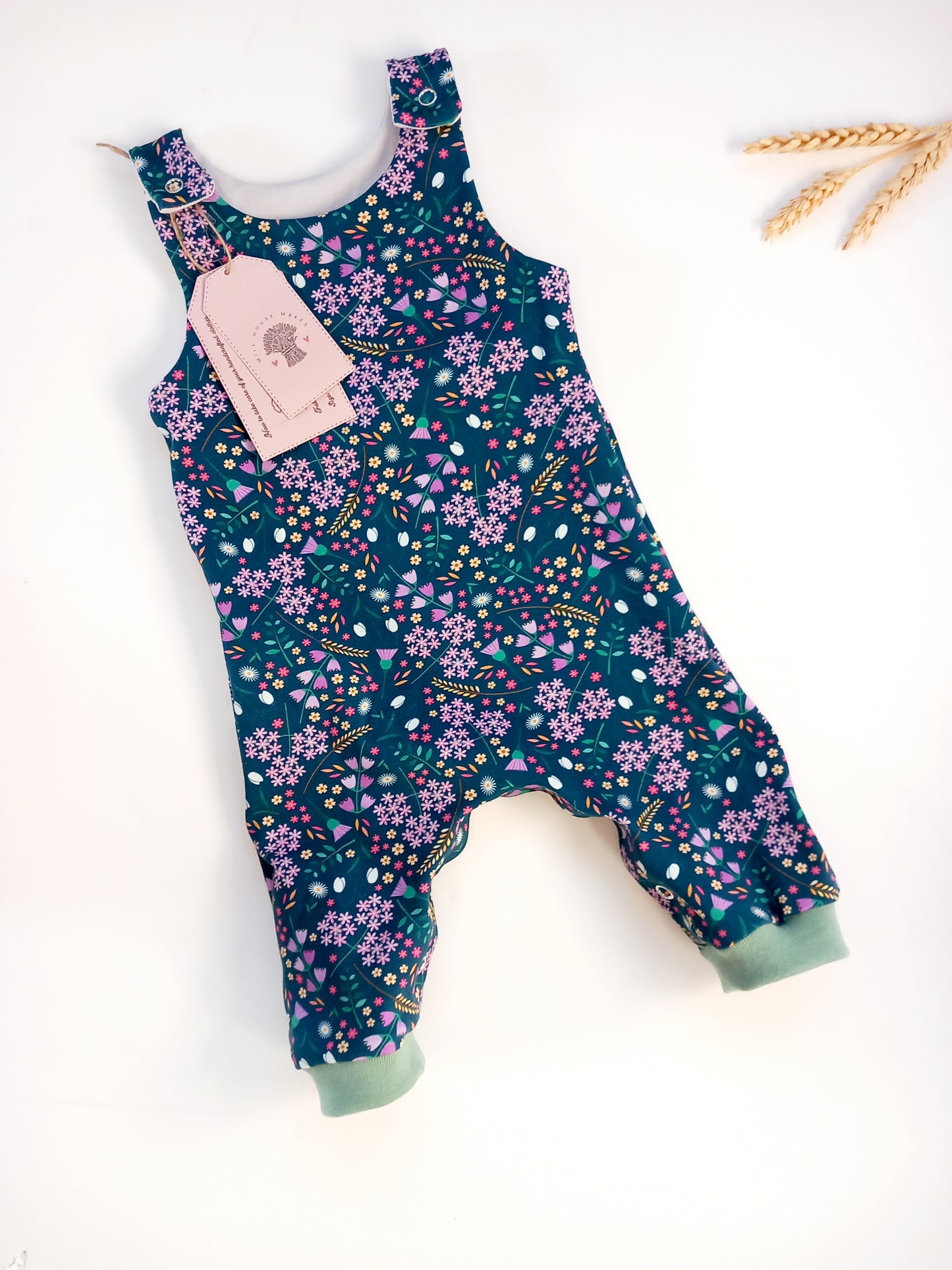 Wildflowers dungaree romper