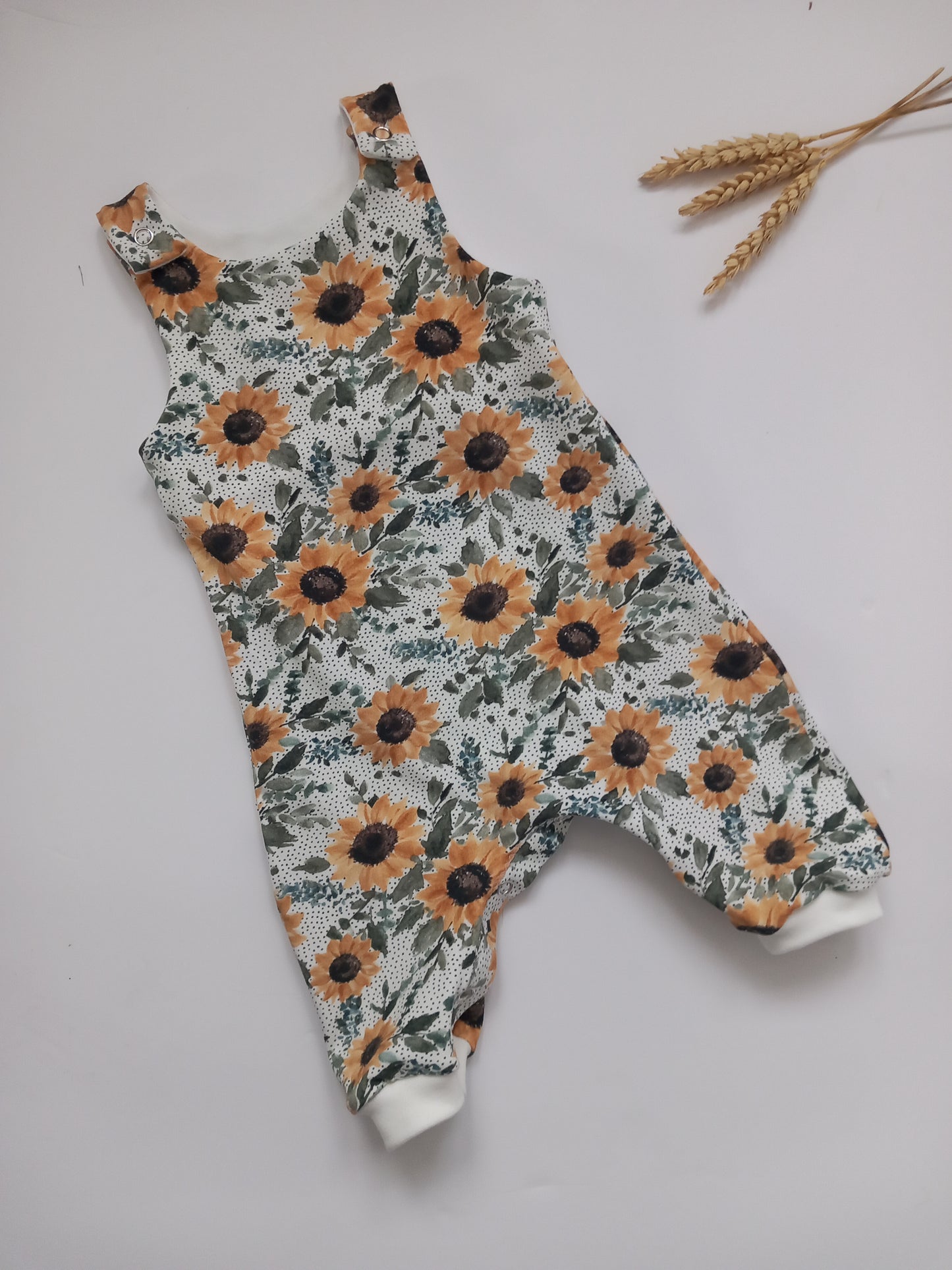 Sunflower Dungaree Romper