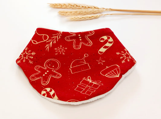 Dribble Bib (Red Christmas)