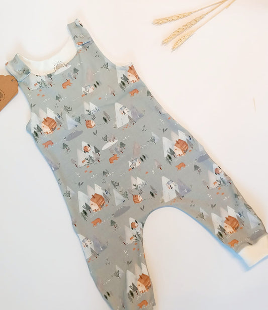 Wild adventures dungaree romper