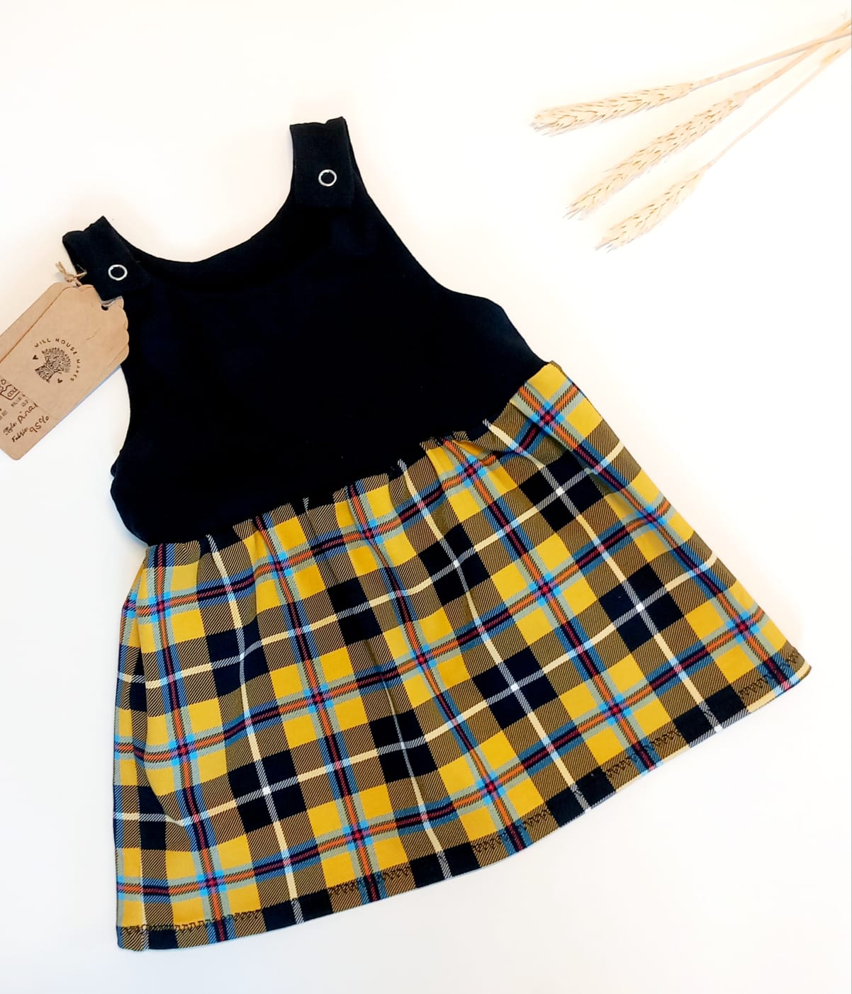 Pinafore dress (Cornish Tartan)