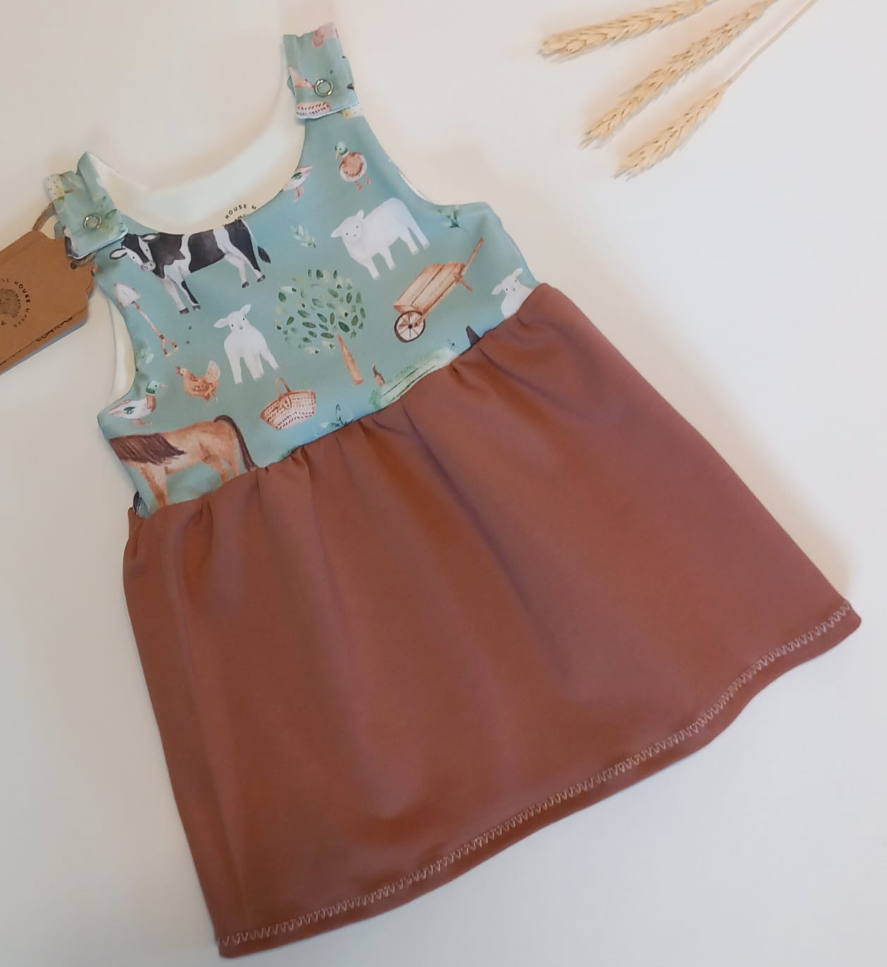 Pinafore dress (Mint farm version 2)