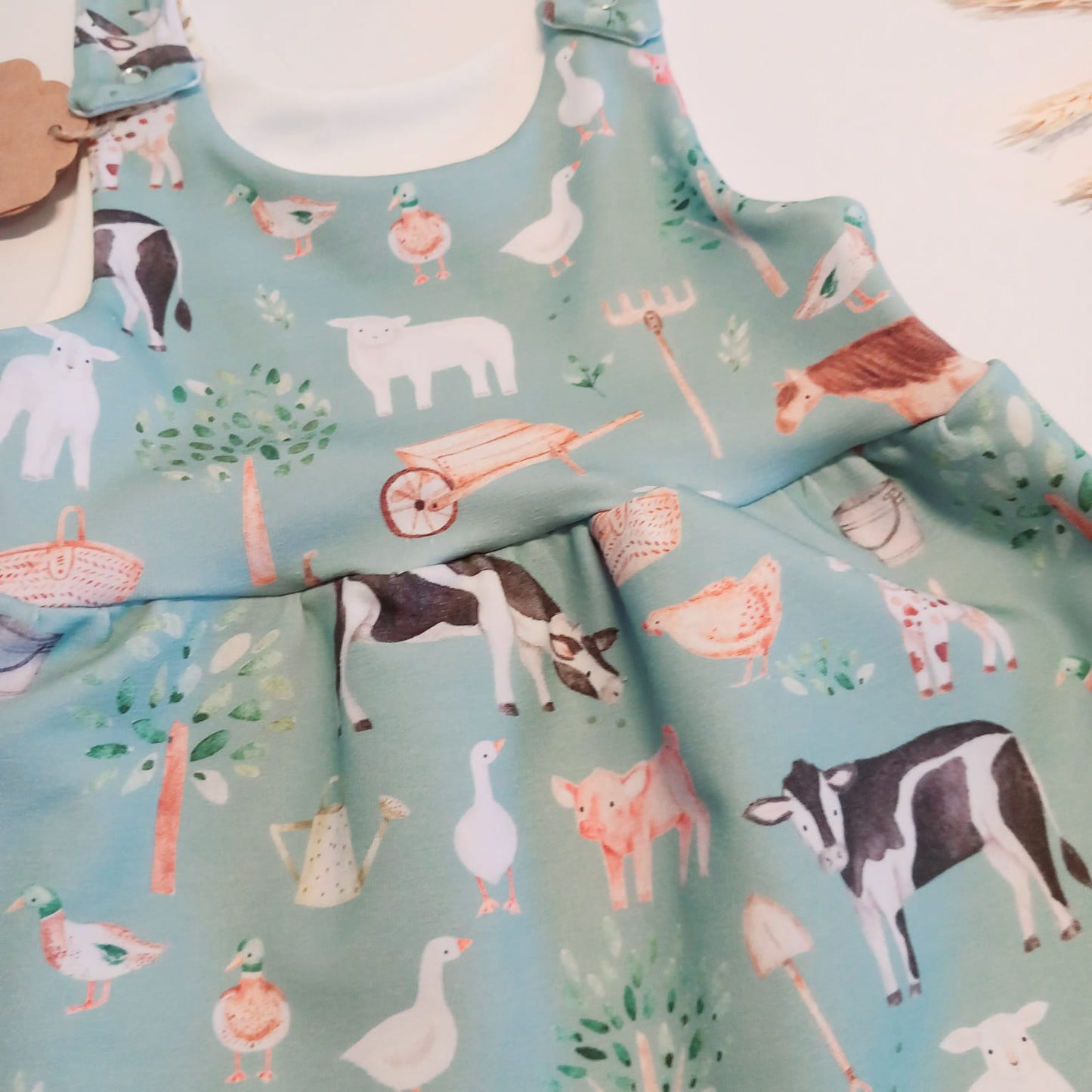 Pinafore dress (Mint farm)