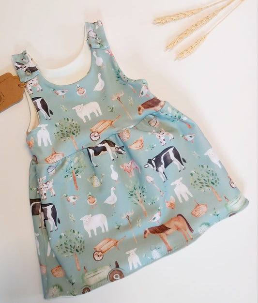 Pinafore dress (Mint farm)