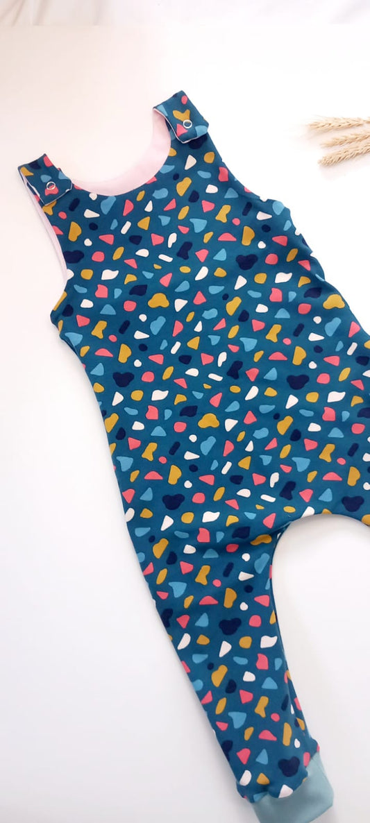 Pebble Dungaree Romper