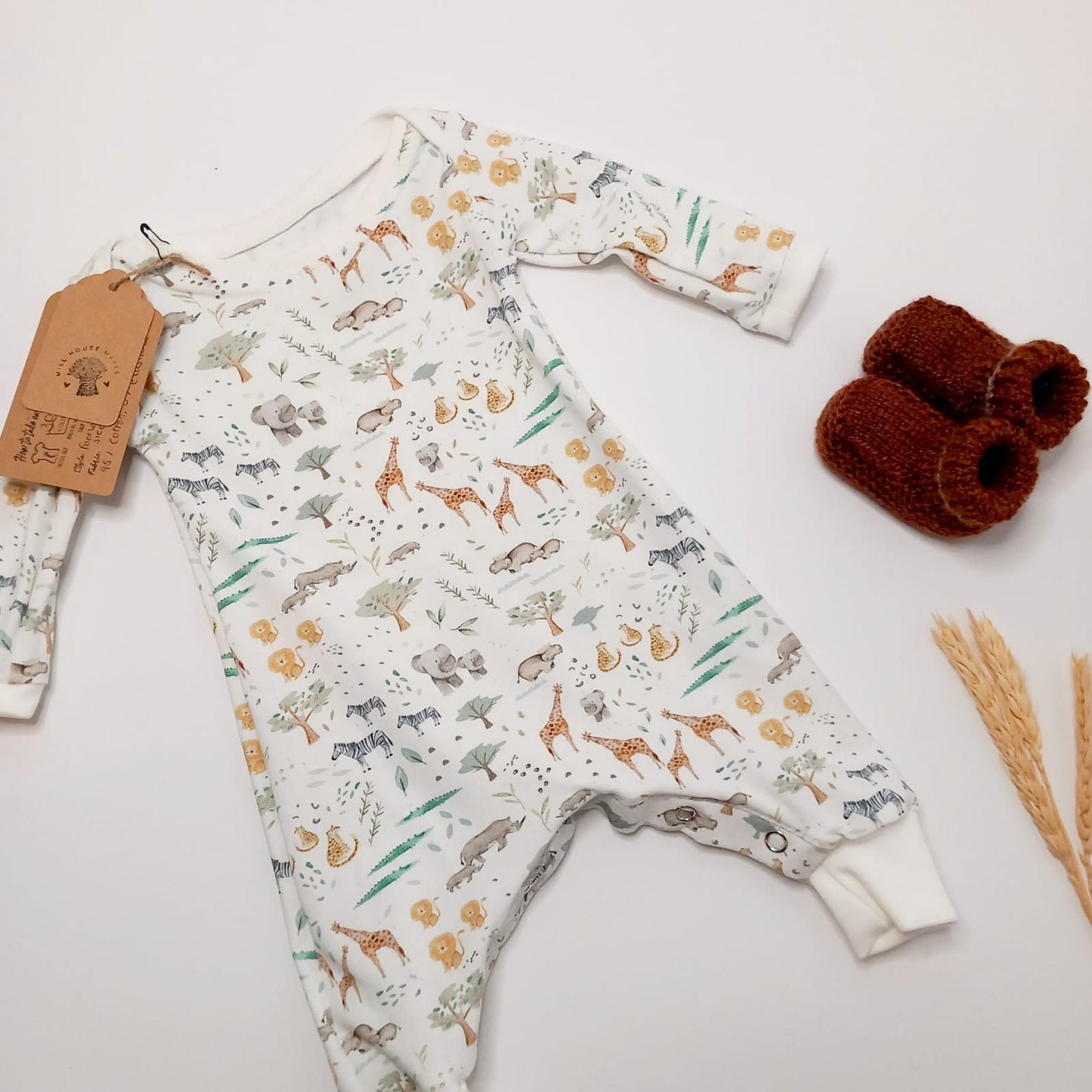 Footless sleep suit (Safari)