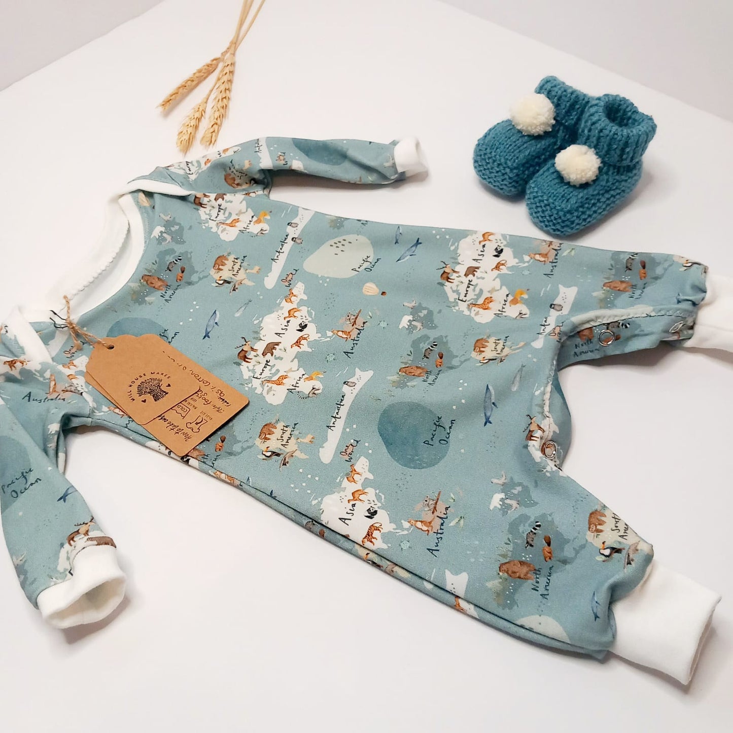 Footless sleep suit (One World)