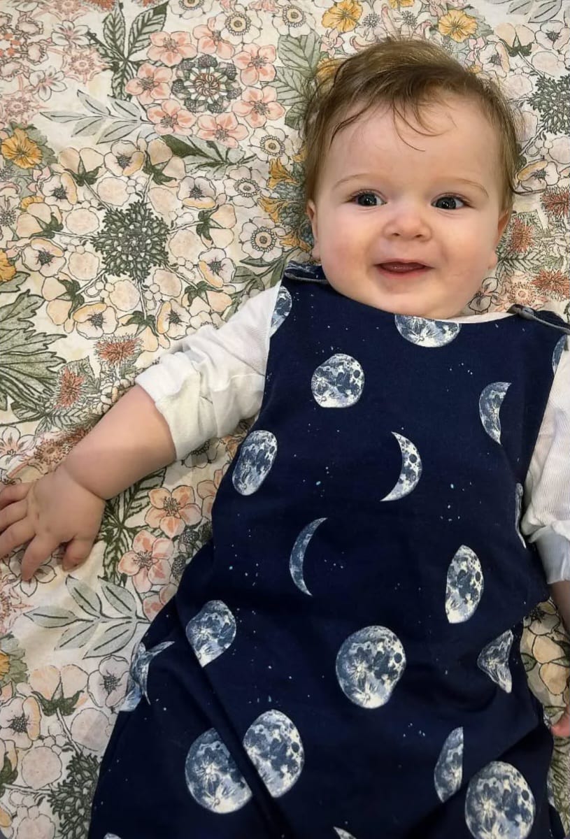 Dungaree romper (Moons)