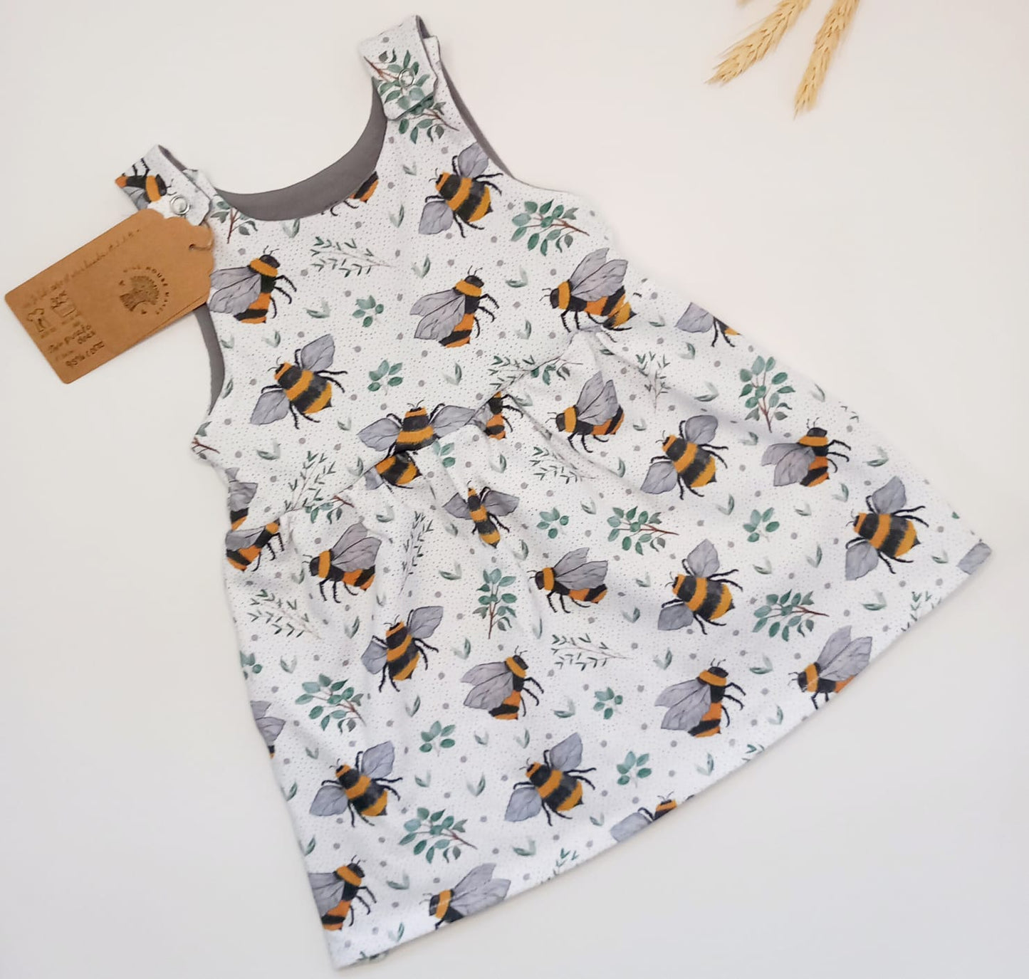 Pinafore dress (Bees)